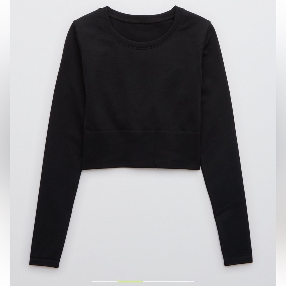 OFFLINE BY AERIE Sidewalk Seamless Long Sleeve Crop - Picture 2 of 10